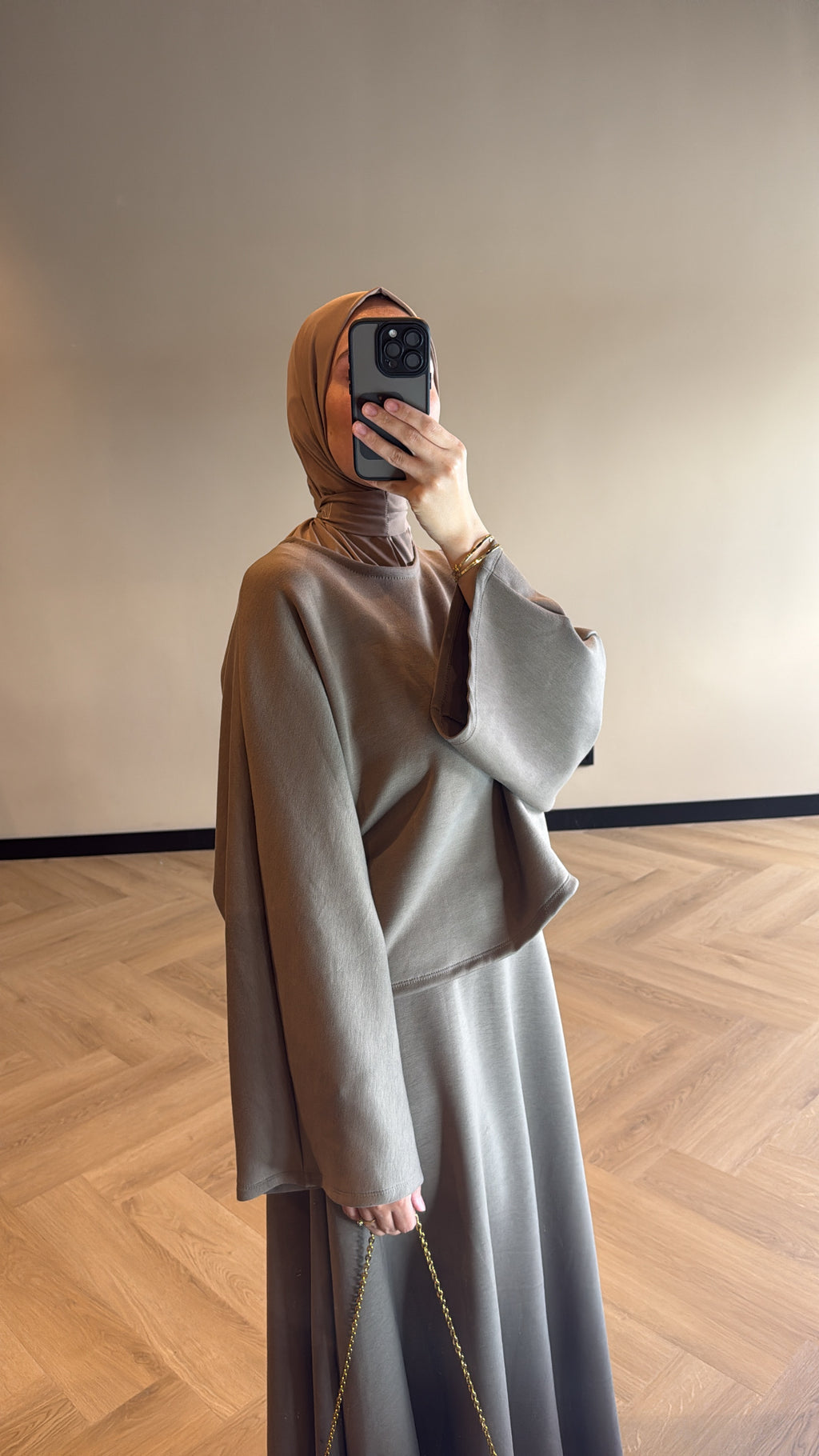 Skirt set Nayla - Taupe