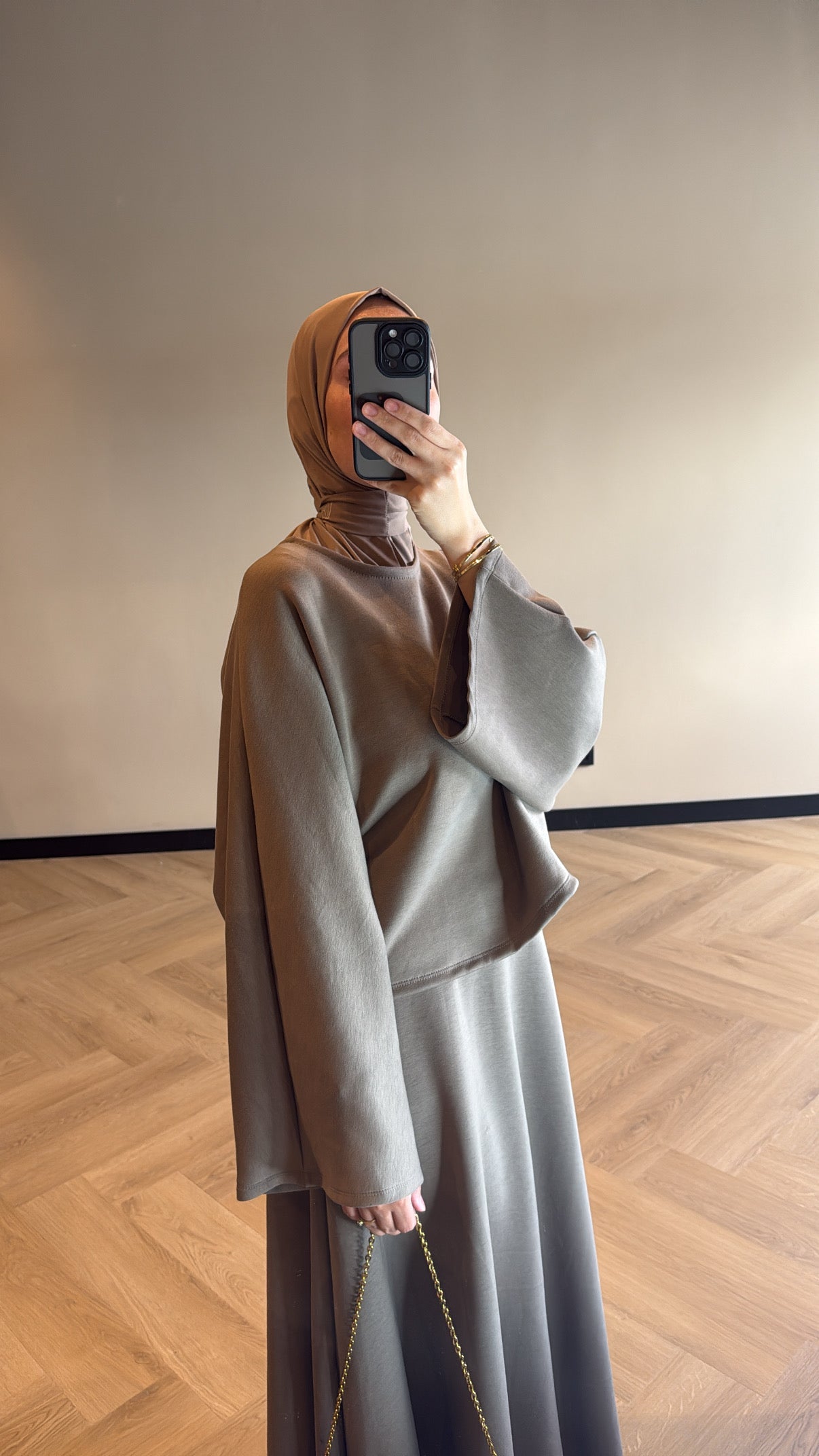 Skirt set Nayla - Taupe