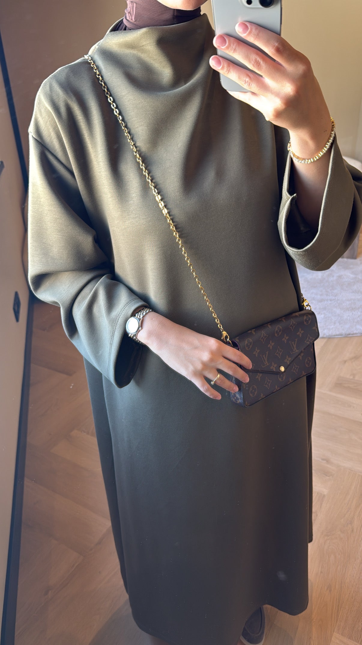Comfy Jersey Dress - Green