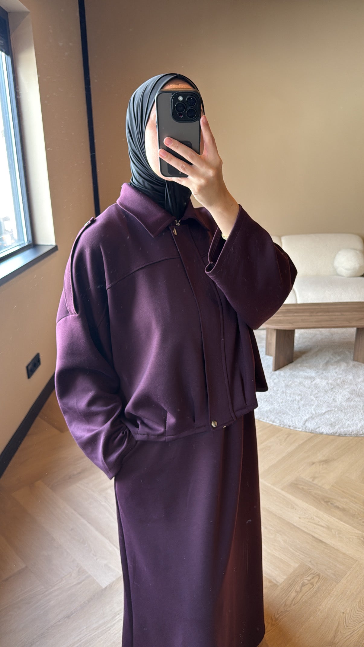 Skirt Set Emma - Burgundy