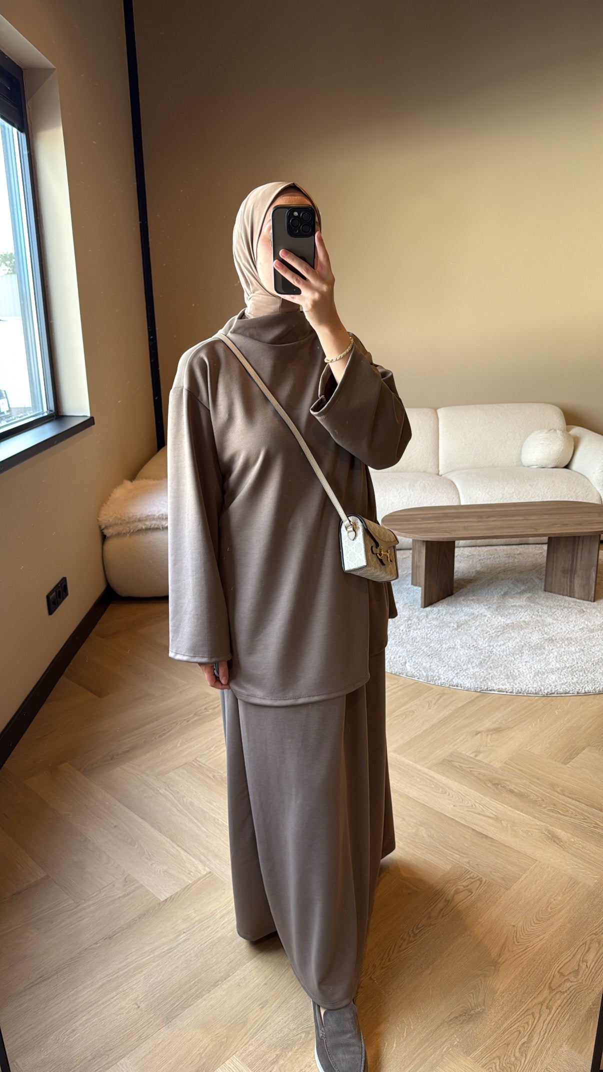 Skirt Set Diana - Taupe