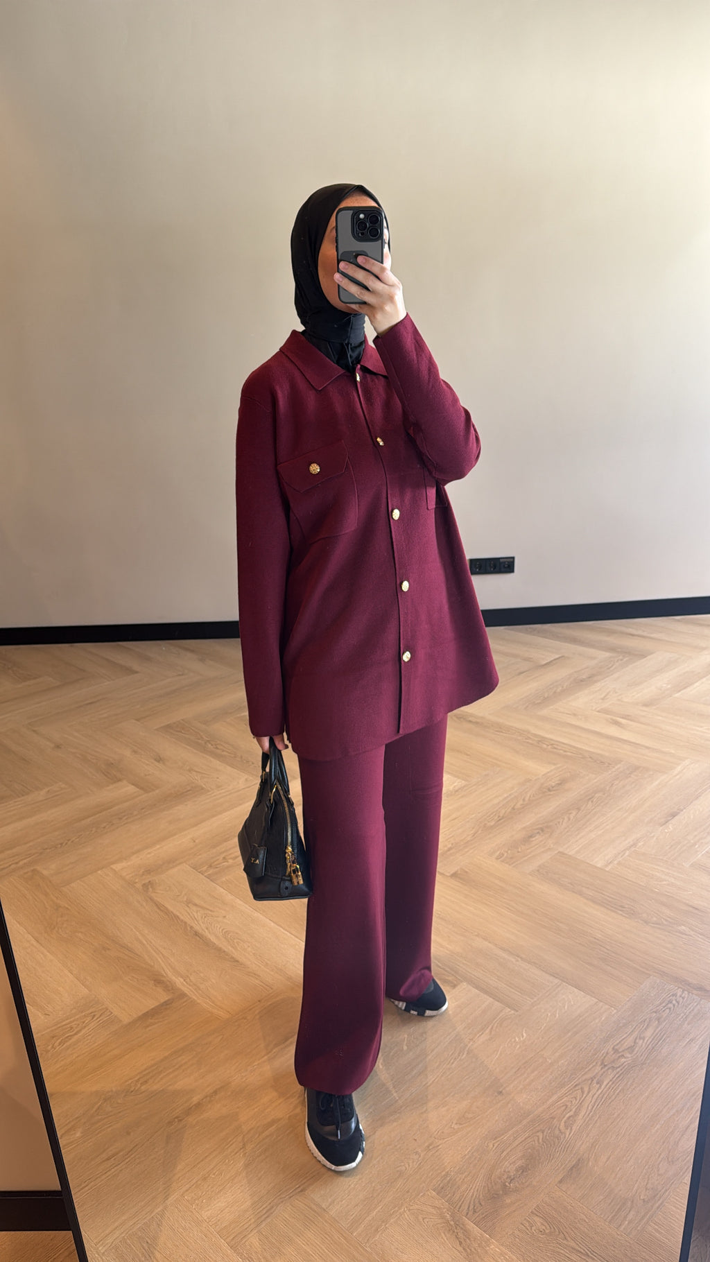 Two Piece Set Hiba - Burgundy
