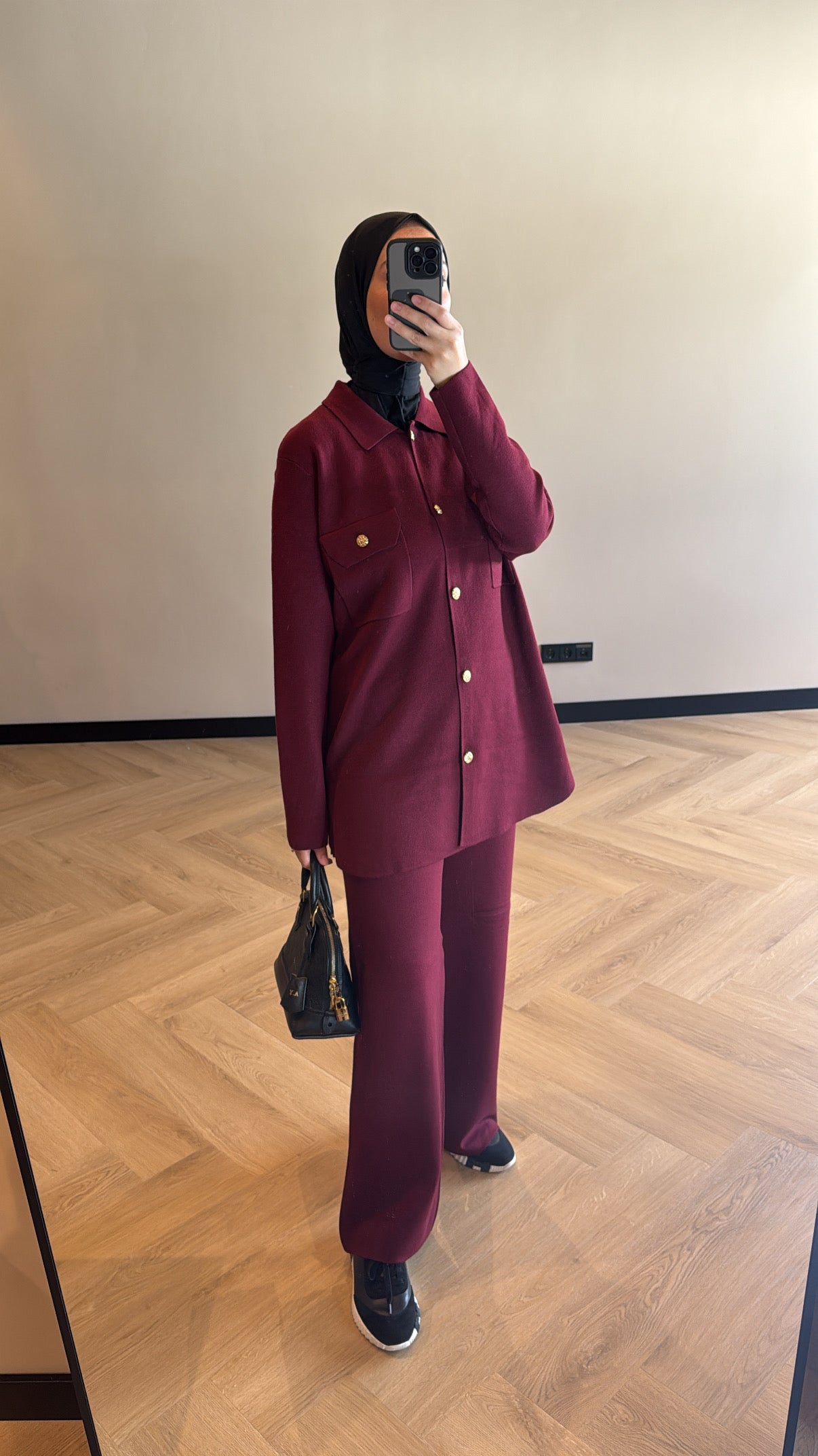 Two Piece Set Hiba - Burgundy
