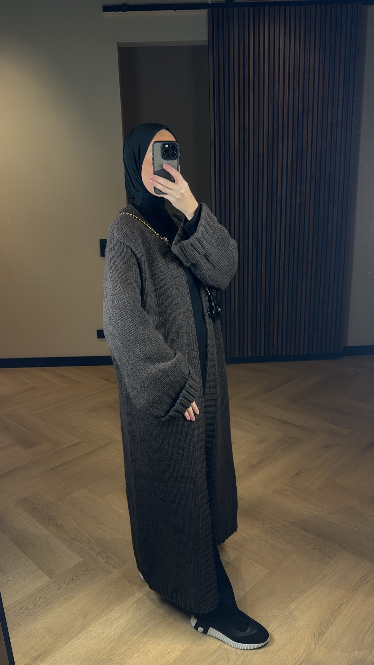 Long Cardigan - Brown