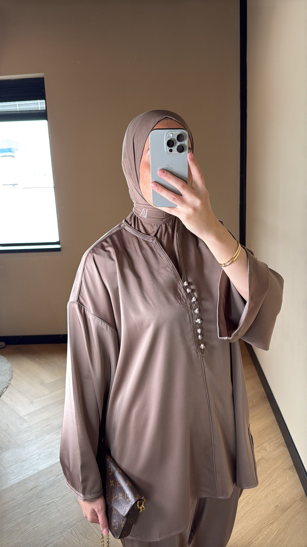 Caftan Set Soukaina - Taupe