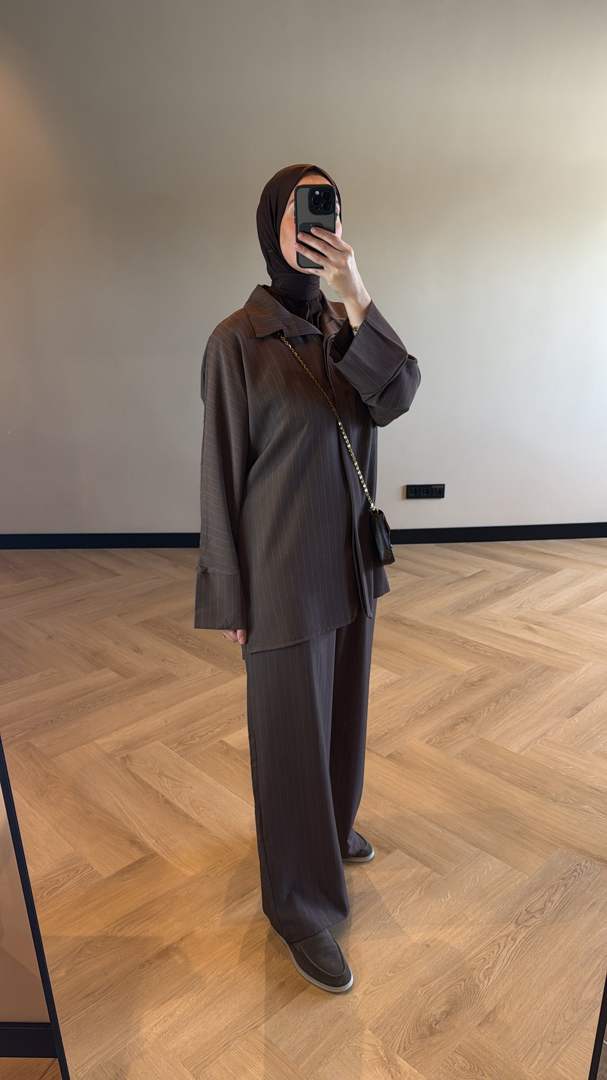 Striped Set Aya - Brown