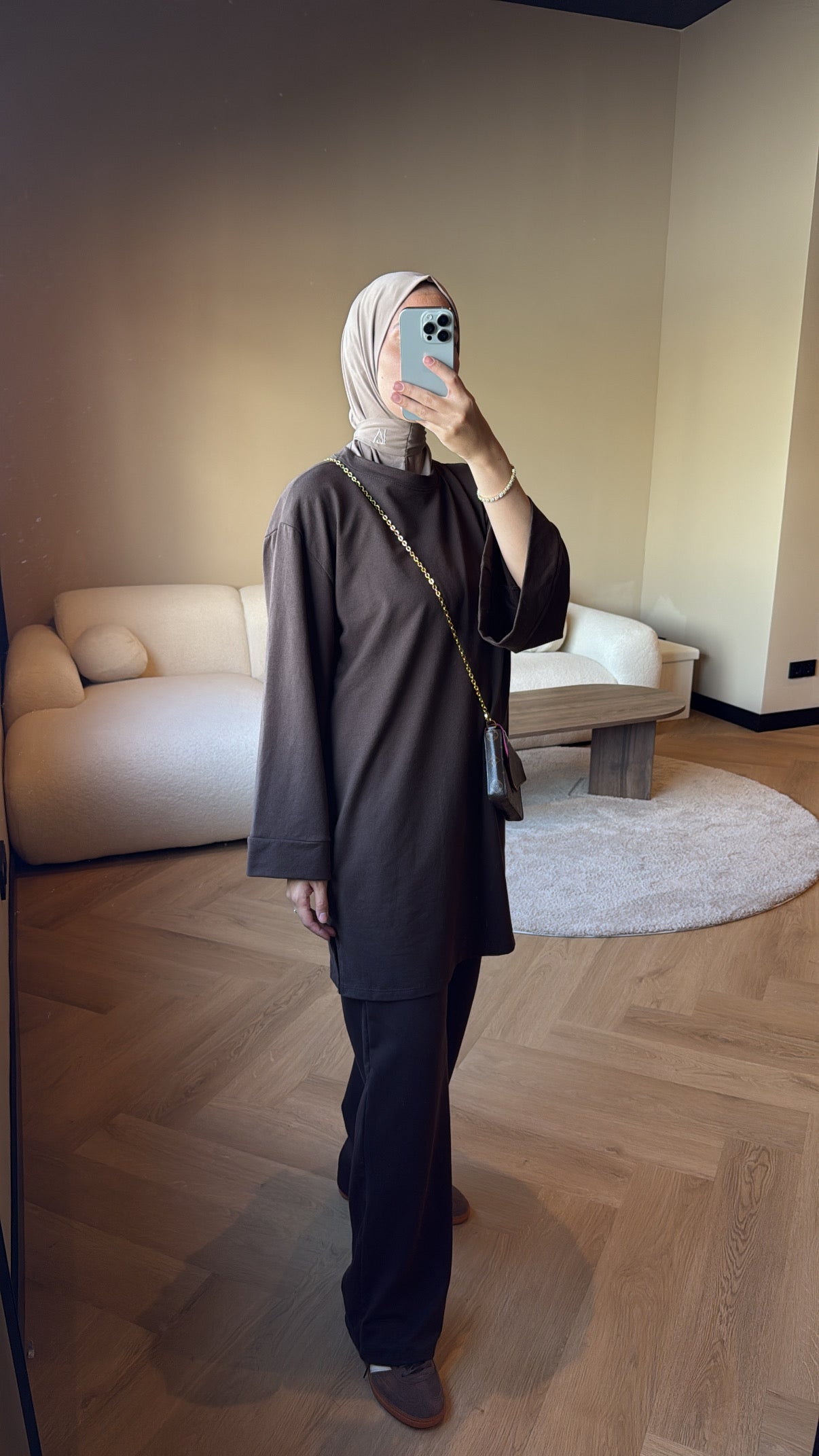 Two Piece Set Eva - Brown (LONG)