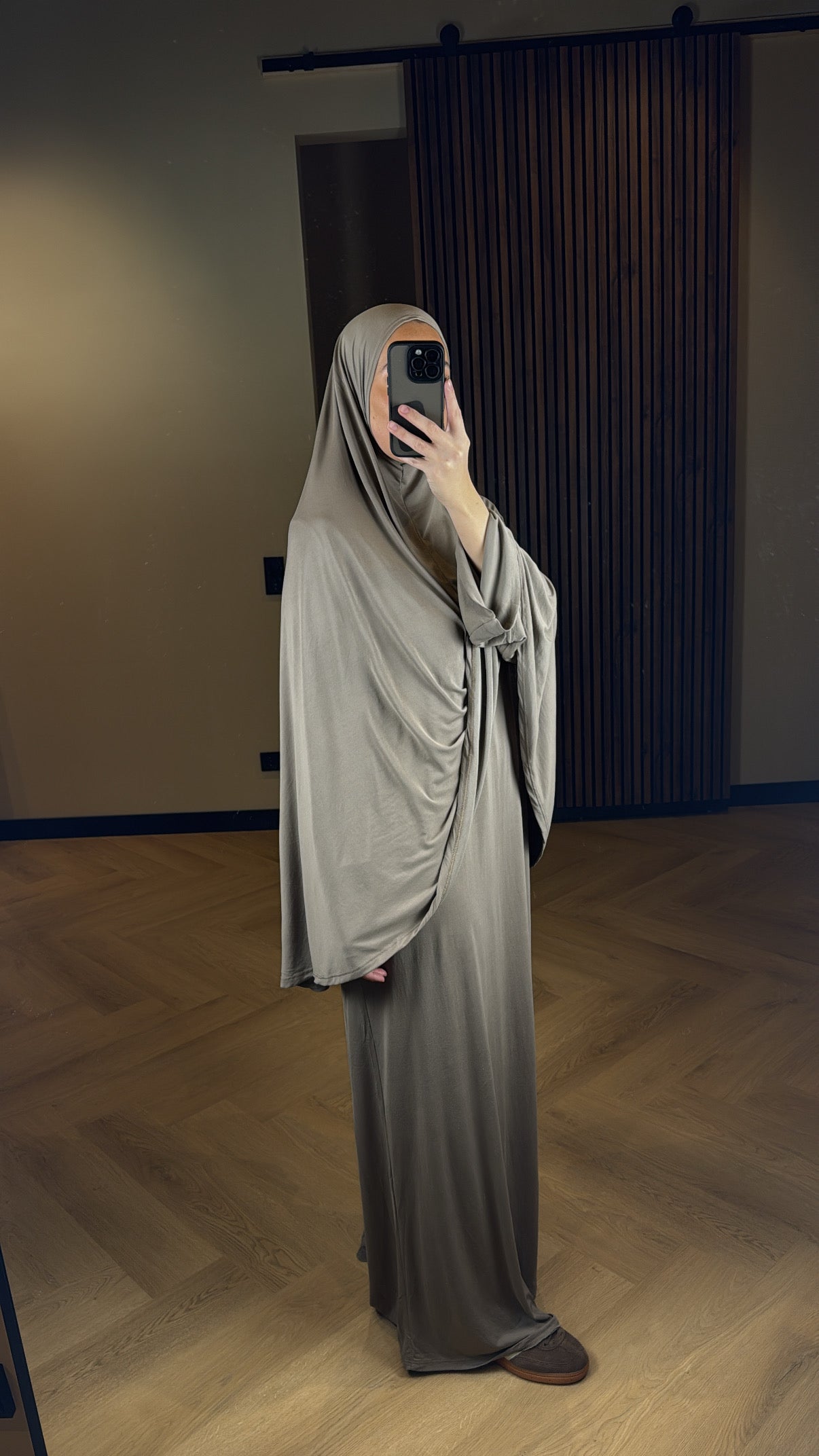 Jersey Khimar Set - Taupe