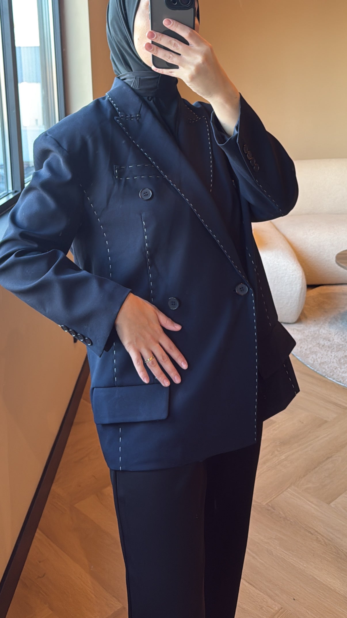 Viral Zara Blazer - Navy