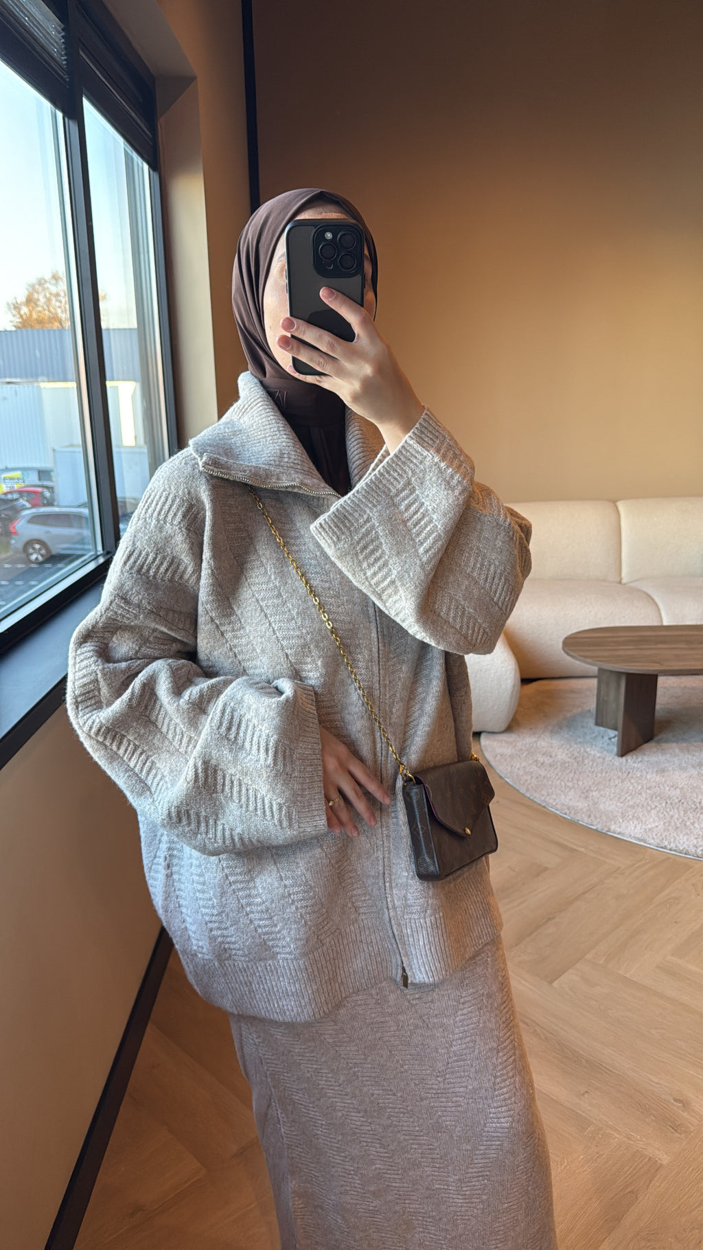 Skirt Set Amira - Taupe