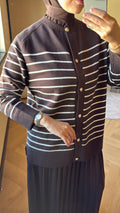 Striped Vest - Brown