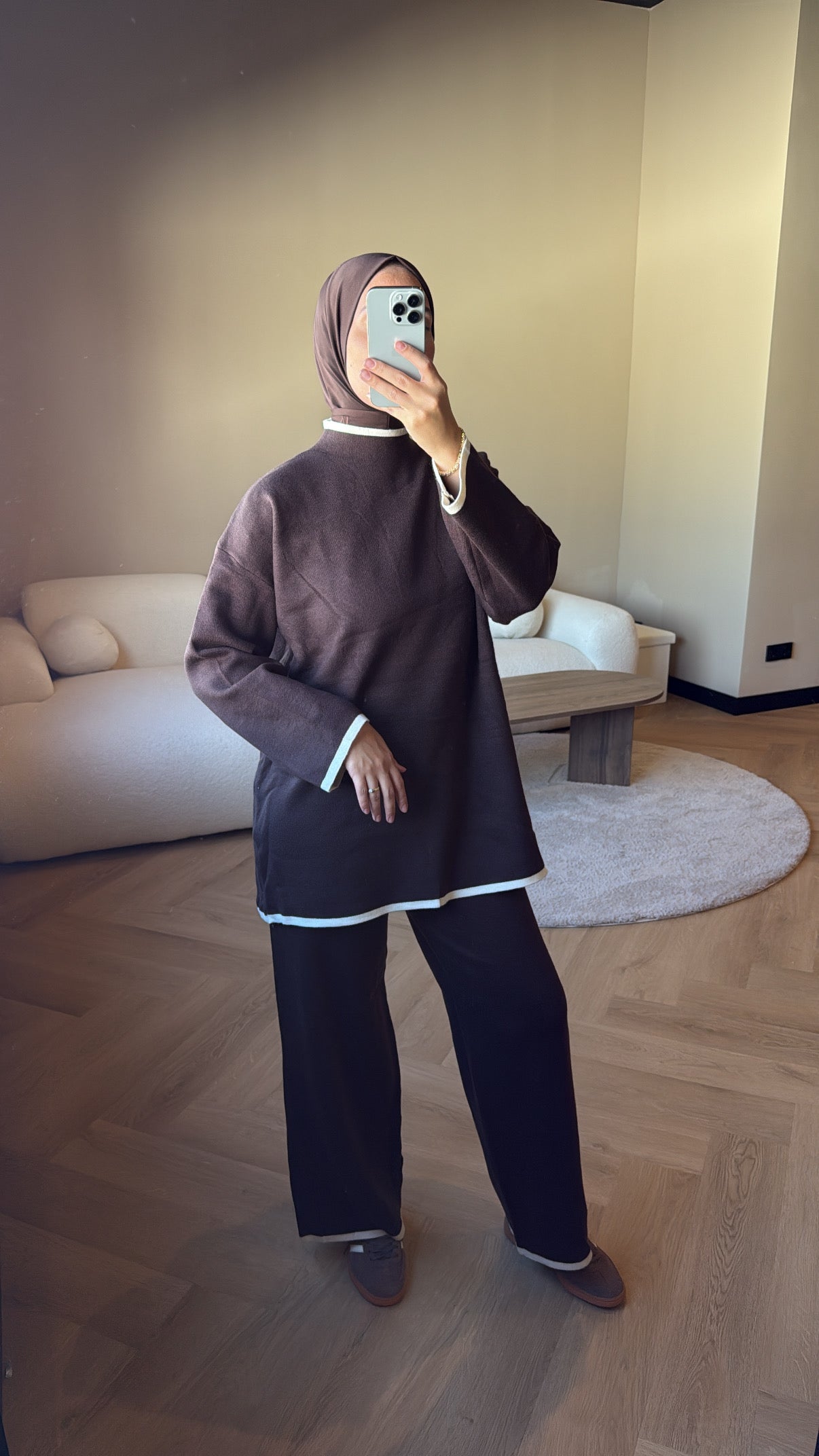 Two Piece Set Ivy - Brown (SHORT)