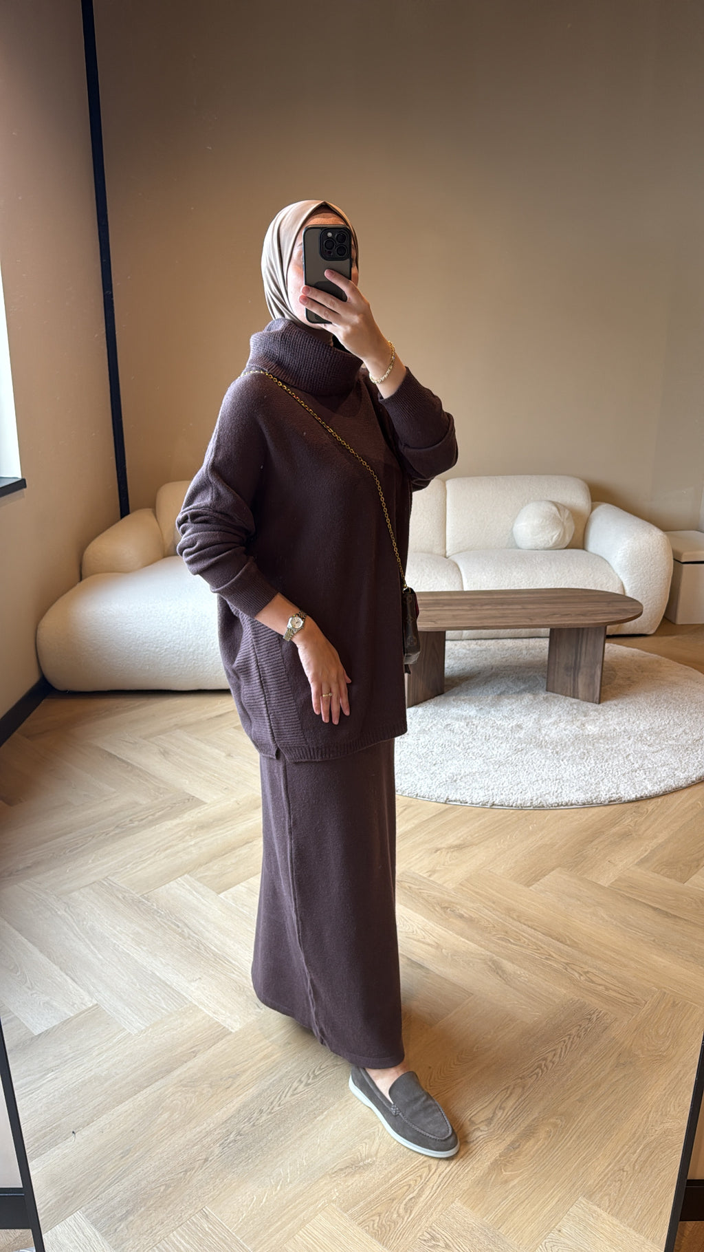 Skirt Set Nora - Brown