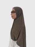 Liquid Jersey Scarf - Dark Taupe