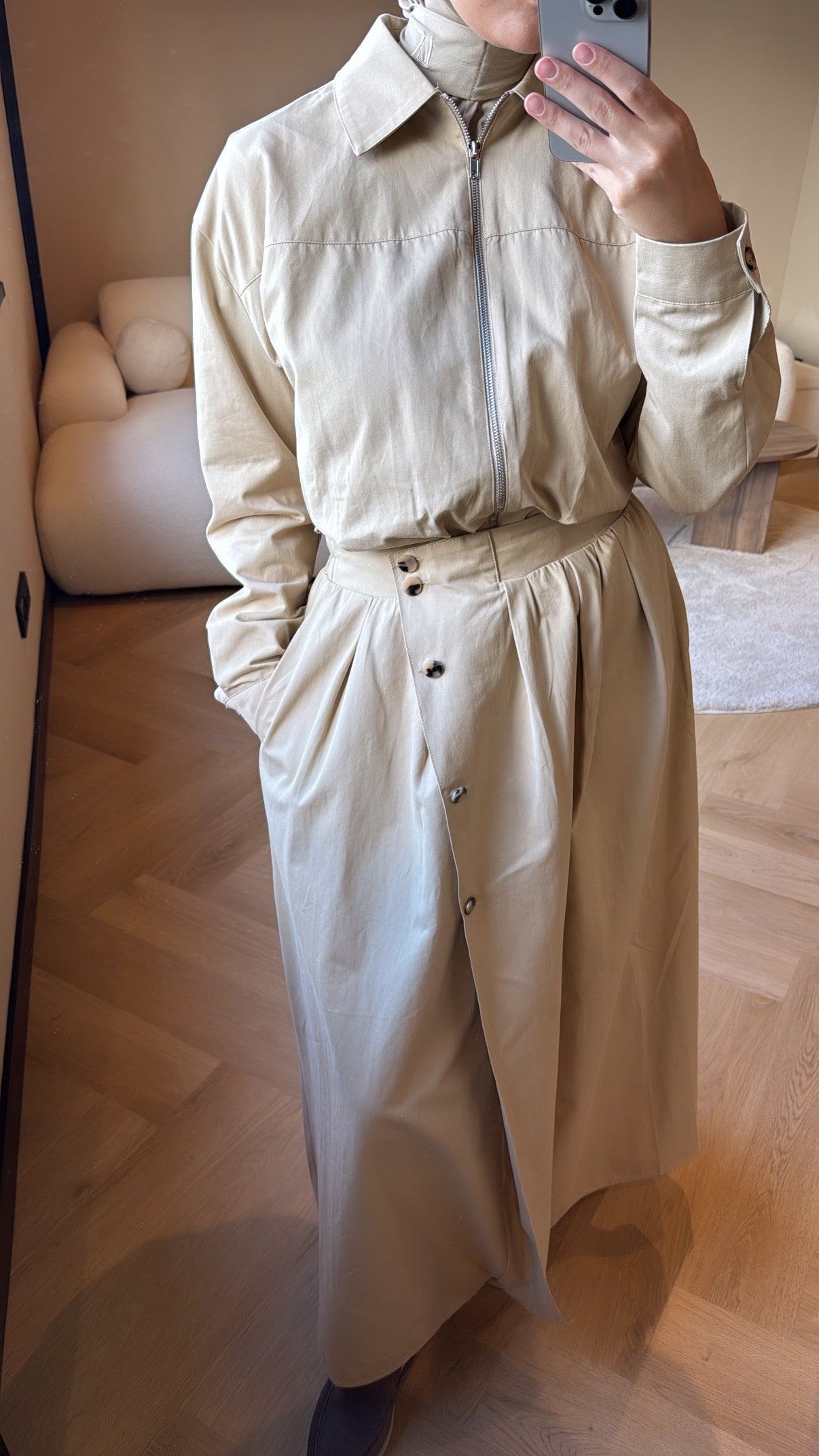 Skirt Set Ayla - Camel