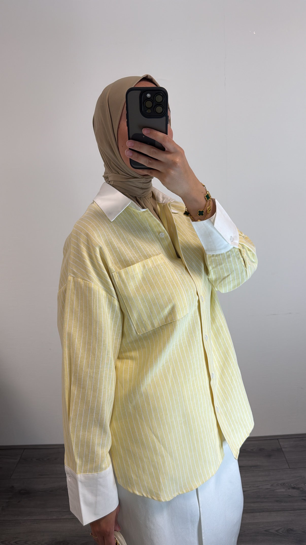 Striped blouse - Butter Yellow