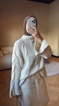 Knit Sweater - Creme