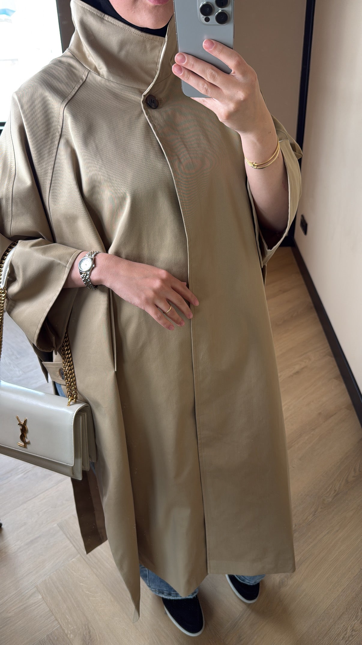 Premium Cape Trench Olivia - Camel