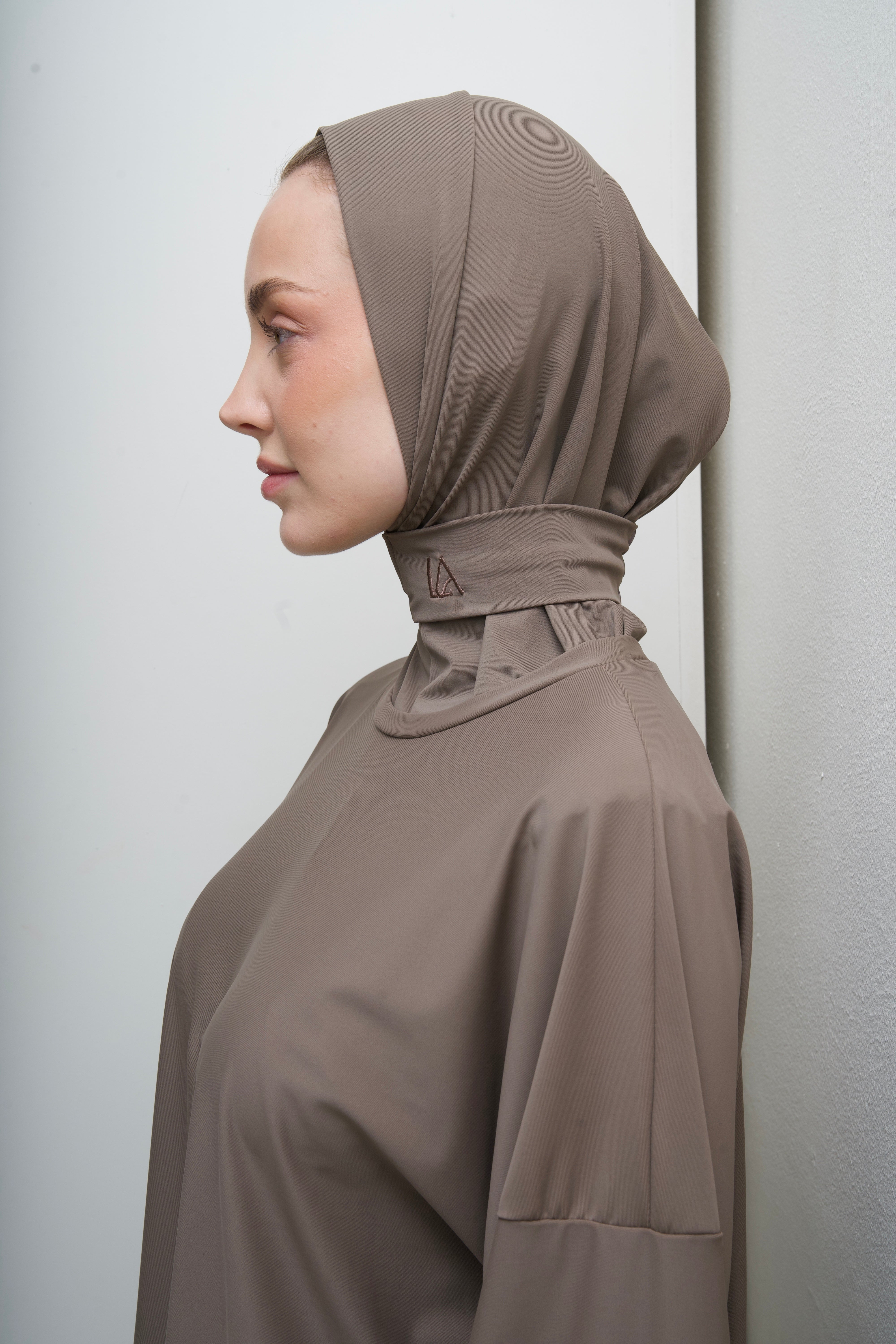 Oversized Burkini Short - Taupe