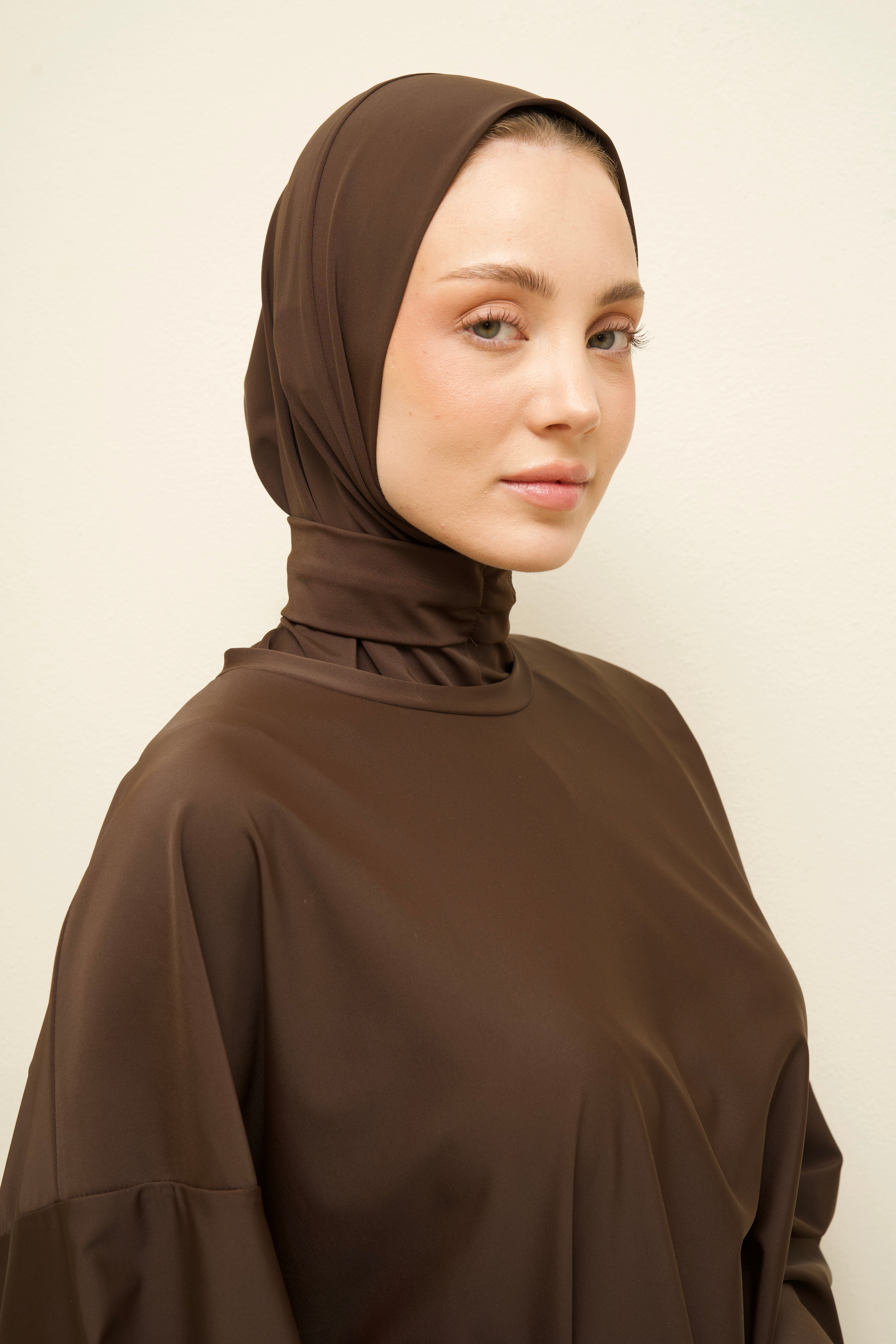 Oversized Burkini Short - Brown